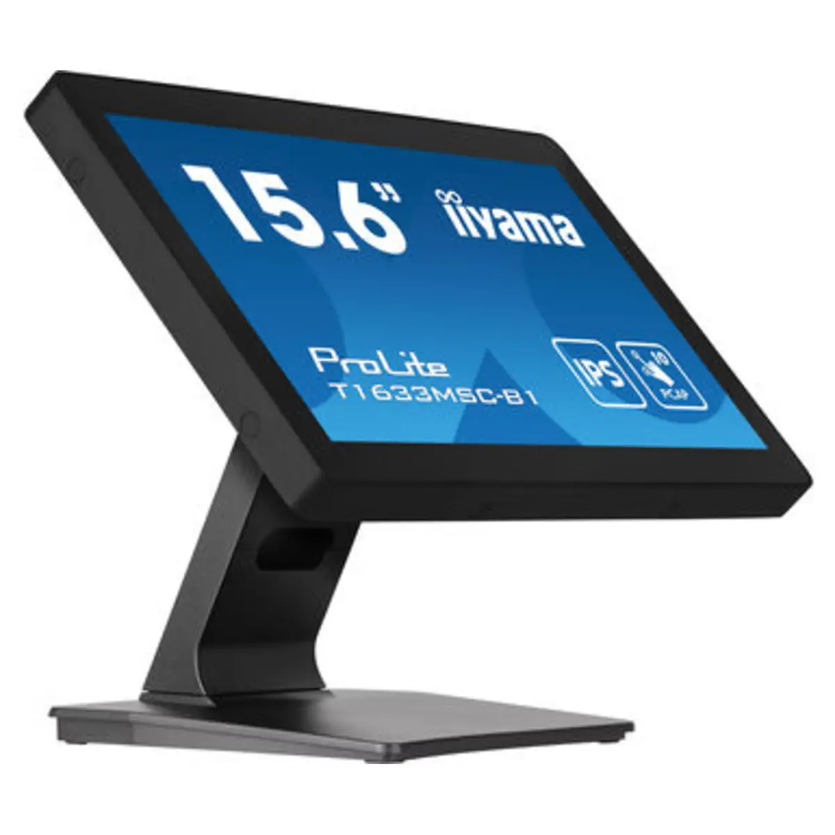 ProLite T1633MSC-B1 LED-Monitor 39,5 cm 15,6" Touchscreen 1920x1080 FHD 60 Hz IPS 450 cd/m² 1000:1 5 ms HDMI DisplayPort Lautsprecher Schwarz matte Oberfläche