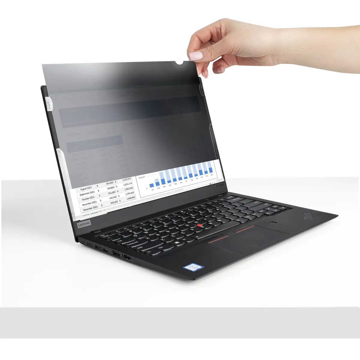 14 Zoll Laptop Sichtschutzfolie für Widescreen (16:9) Anti-Spy/Blaulichtfilter mit 51% Blaulichtreduzierung