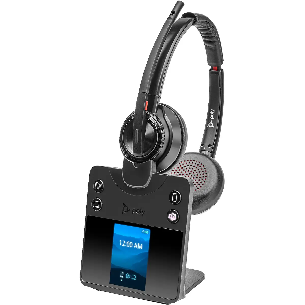 Poly Savi 8420 Office Stereo Microsoft Teams Certified DECT 1880-1900 MHz Headset-EURO
