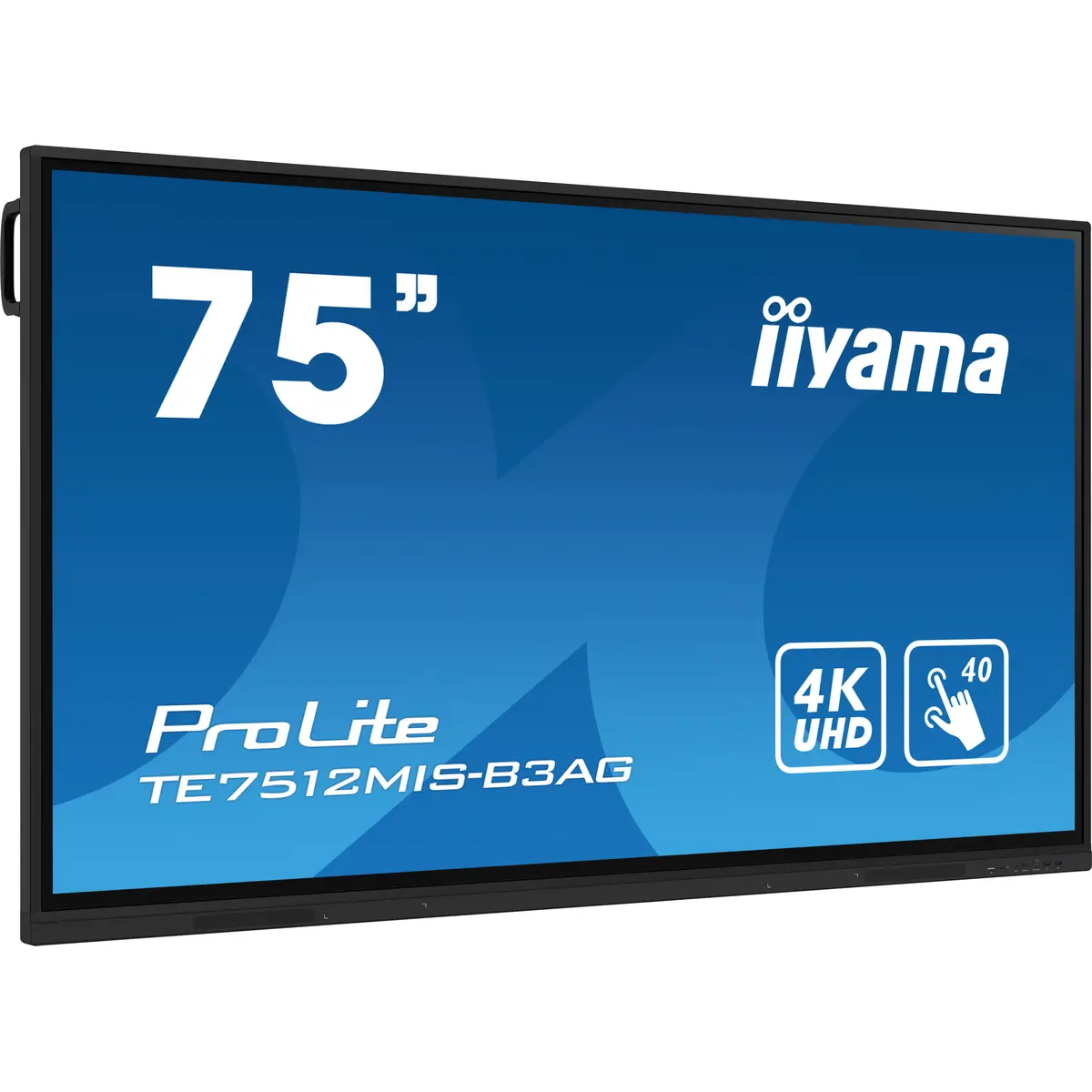 ProLite 189,3 cm 74,5" LCD-Display mit LED-Hintergrundbeleuchtung interaktive Digital Signage mit Touchscreen (Multi-Touch) / optionaler Slot-in-PC 4K UHD 3840x2160 16:9 1200:1 400 cd/m² 8ms schwarze Ble
