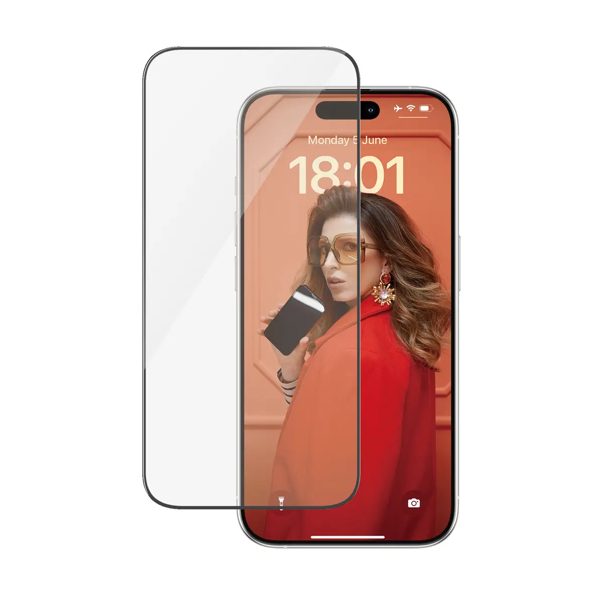 Bildschirmschutz iPhone 15 Pro ultrabreite Passform mit EasyAligner