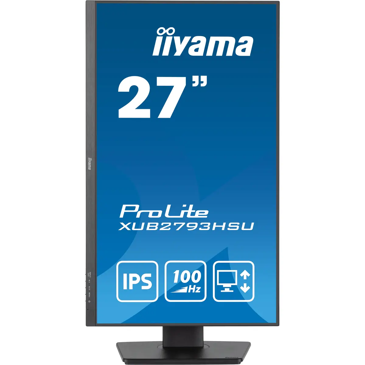 ProLite XUB2793HSU-B6 LED-Monitor 68,6cm 27" 1920x1080 FHD 100 Hz IPS 250 cd/m² 1000:1 1 ms HDMI DisplayPort Lautsprecher mattschwarz Pivot