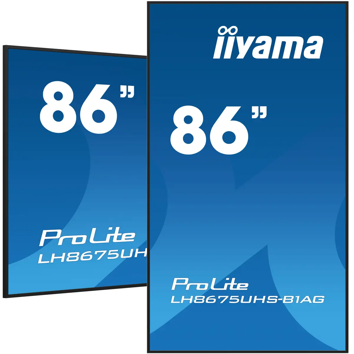 ProLite LH8675UHS-B1AG 217,4 cm 85,6" LCD-Display mit LED-Hintergrundbeleuchtung Digital Signage mit integrierter Media Player SDM Slot PC Android 4K UHD (2160p) 3840x2160 16:9 500 cd/m² 1400:1 8ms USB 2