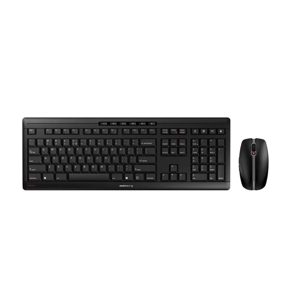 STREAM DESKTOP RECHARGE Mouse-/Tastatur-Set Layout US mit Euro-Symbol Schwarz