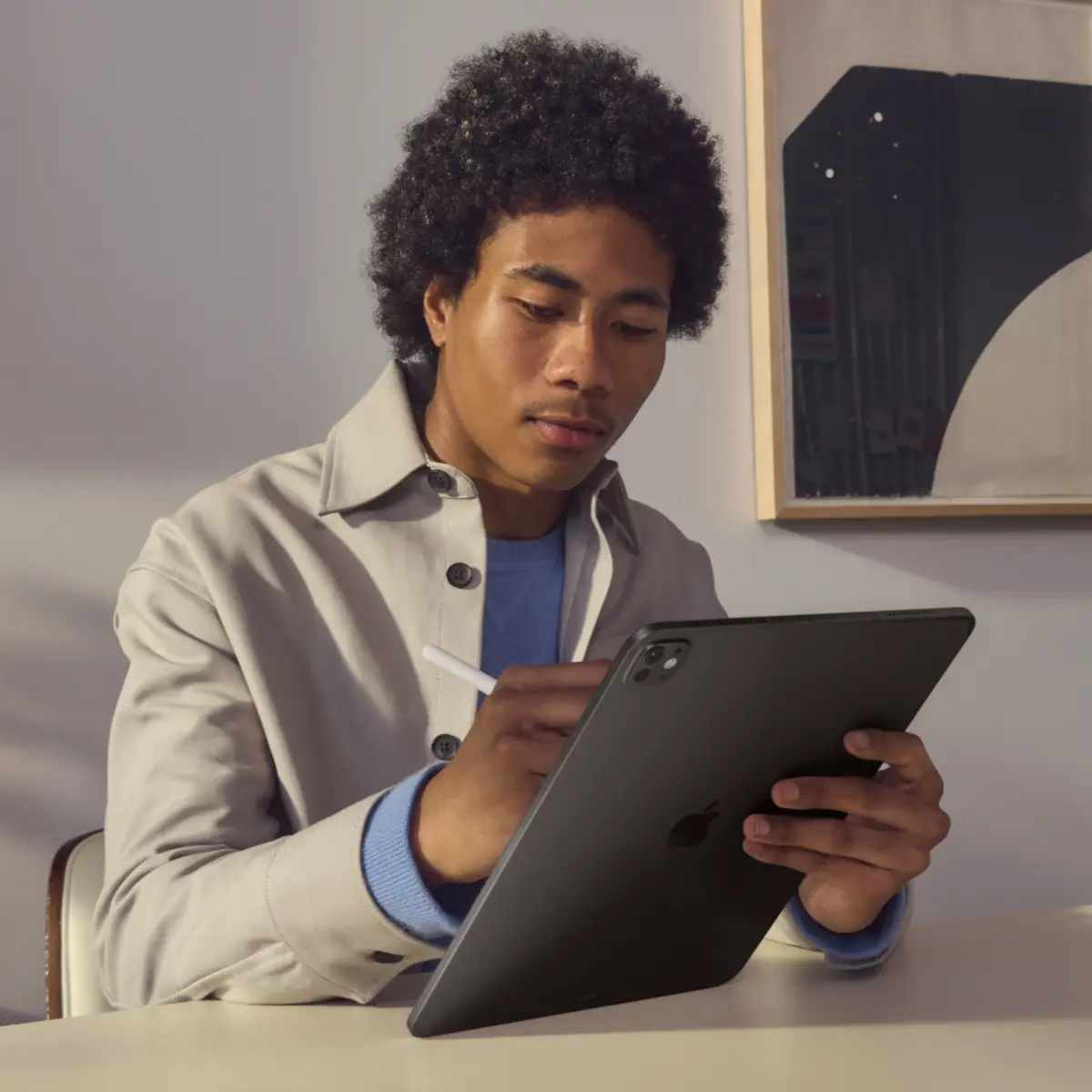 iPad Pro (2024) 13" 2TB WiFi Nano-texture Glass Silber