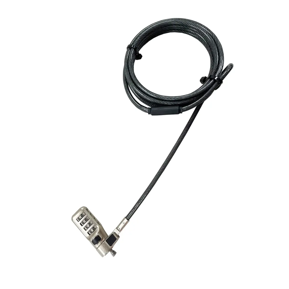 Security cable lock anthracite 2 m