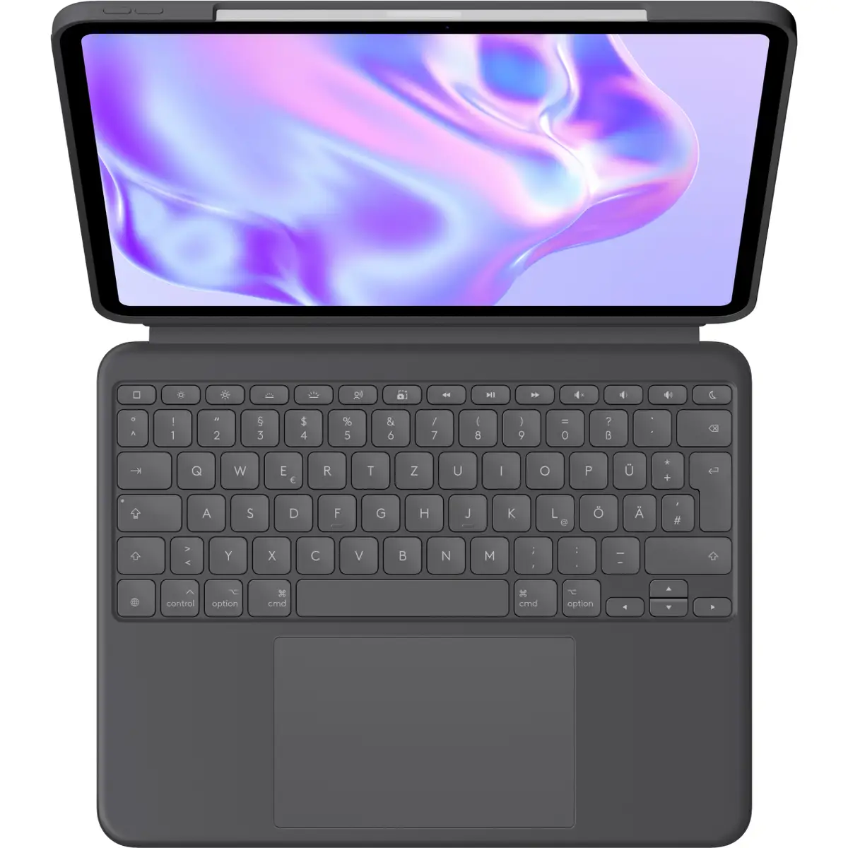 Combo Touch Tastatur und Foliohülle QWERTZ Graphite