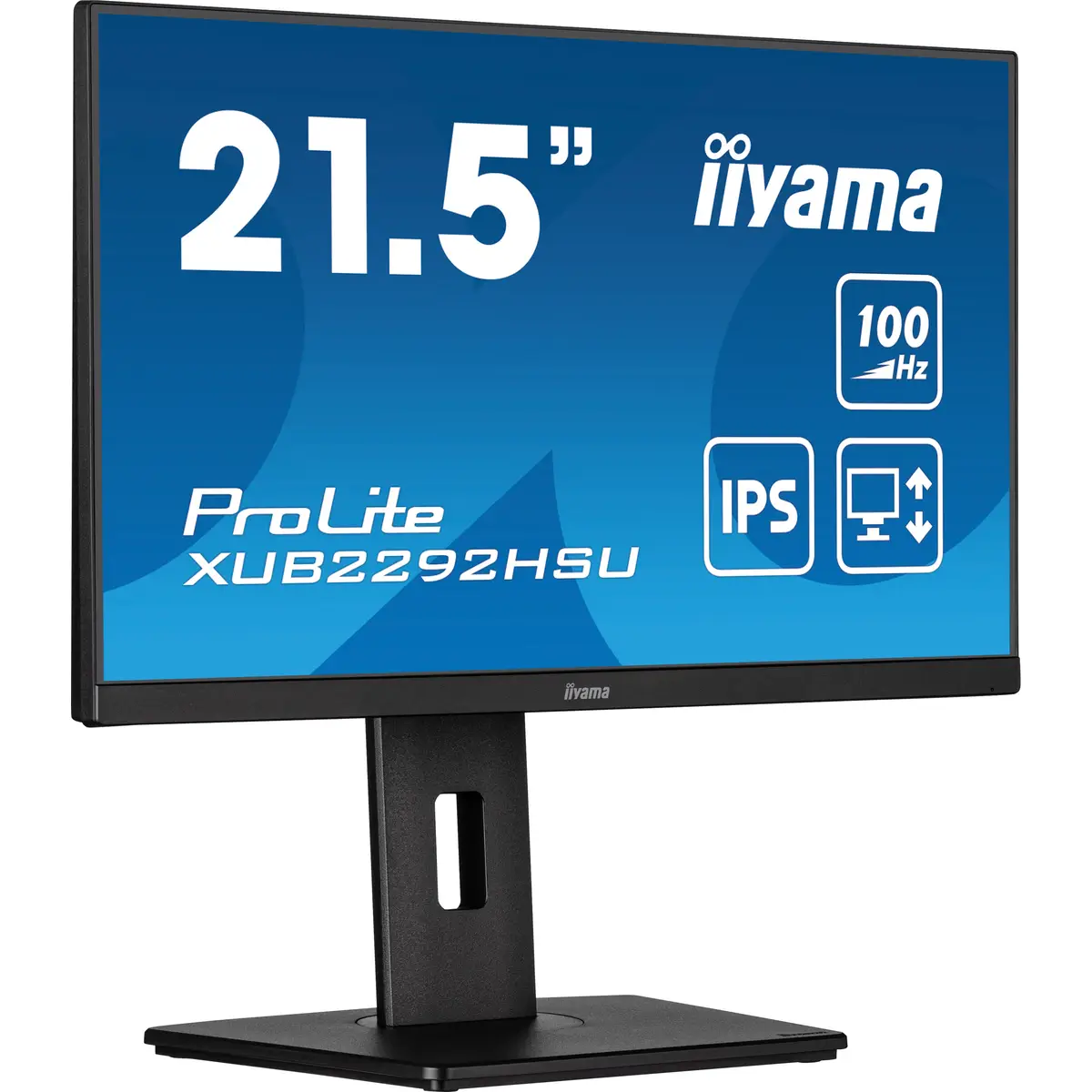 ProLite XUB2292HSU-B6 54,6cm 21,5" 1920x1080 FHD 100Hz LED 250 cd/m² 1000:1 0,4 ms HDMI DisplayPort Lautsprecher mattschwarz Pivot