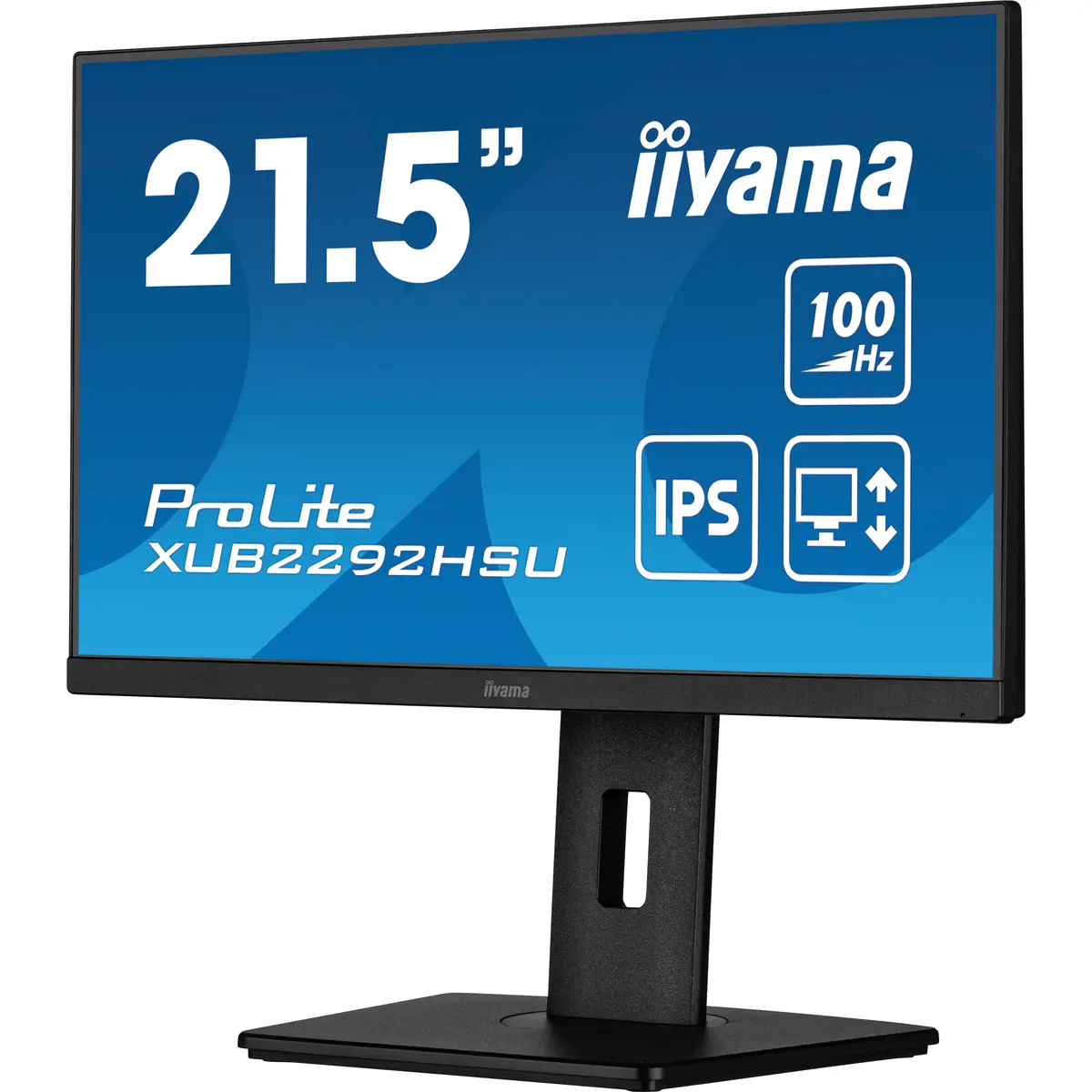 ProLite XUB2292HSU-B6 54,6cm 21,5" 1920x1080 FHD 100Hz LED 250 cd/m²  1000:1 0,4 ms HDMI DisplayPort Lautsprecher  mattschwarz Pivot