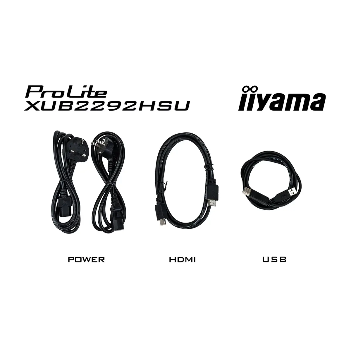 ProLite XUB2292HSU-B6 54,6cm 21,5" 1920x1080 FHD 100Hz LED 250 cd/m²  1000:1 0,4 ms HDMI DisplayPort Lautsprecher  mattschwarz Pivot
