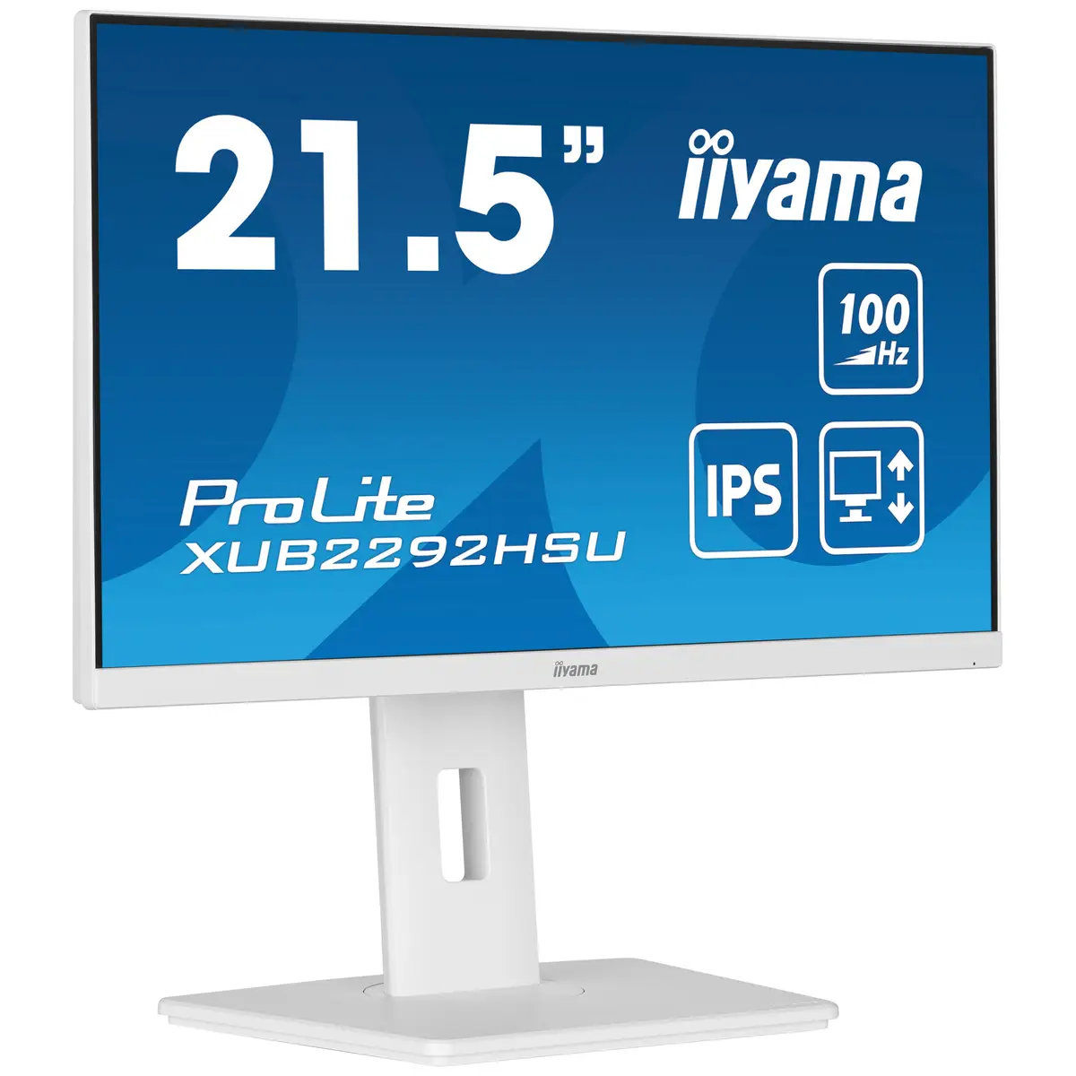 ProLite XUB2292HSU-W6 LED-Monitor 54,6cm 21,5" 1920x1080 FHD 100 Hz IPS 250 cd/m² 1000:1 0,4 ms HDMI DisplayPort Lautsprecher weiß Matte Pivot