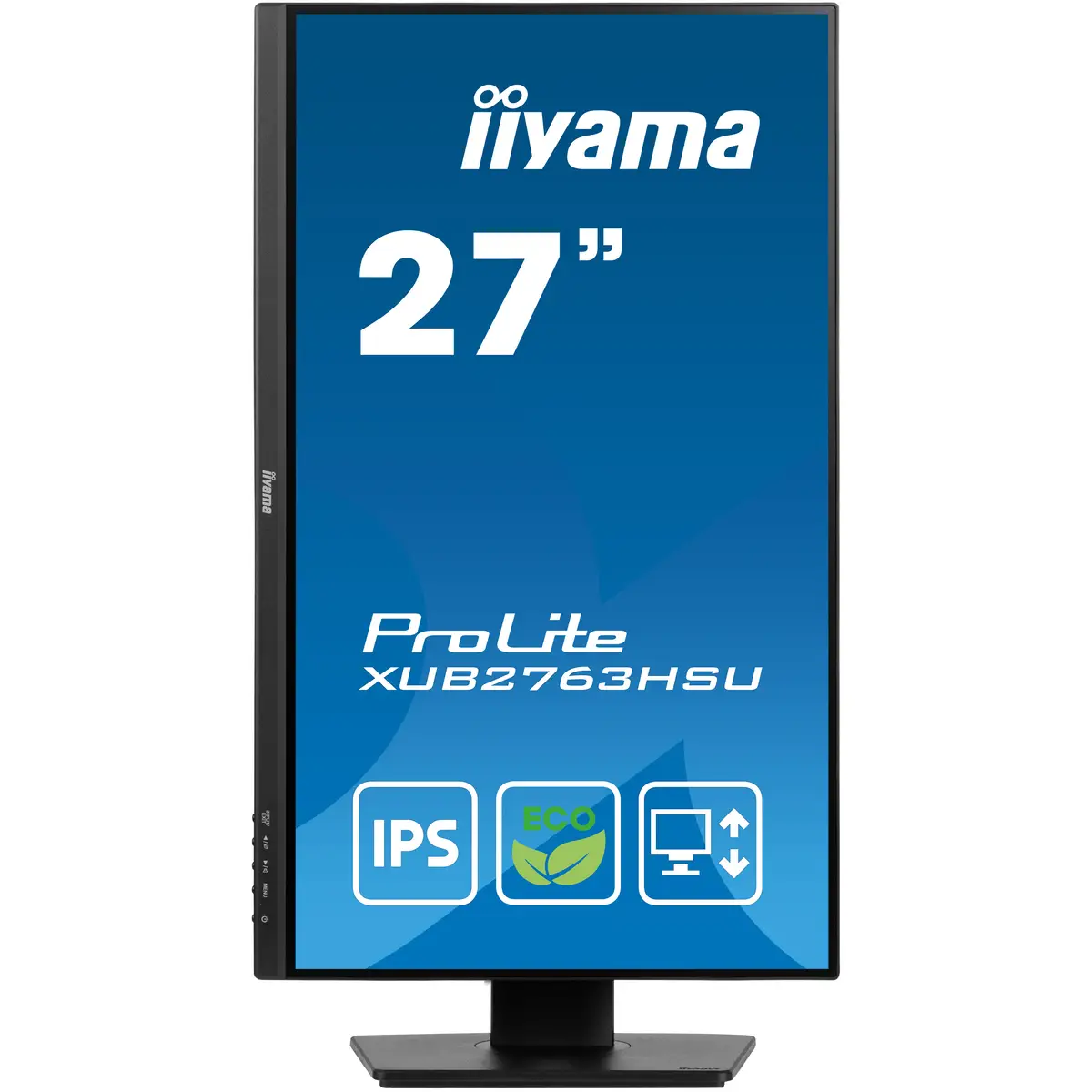 ProLite XUB2763HSU-B1 LED-Monitor 68,6cm 27" 1920x1080 FHD 100 Hz IPS 250 cd/m² 1300:1 3 ms HDMI DisplayPort Lautsprecher Schwarz Matte Pivot