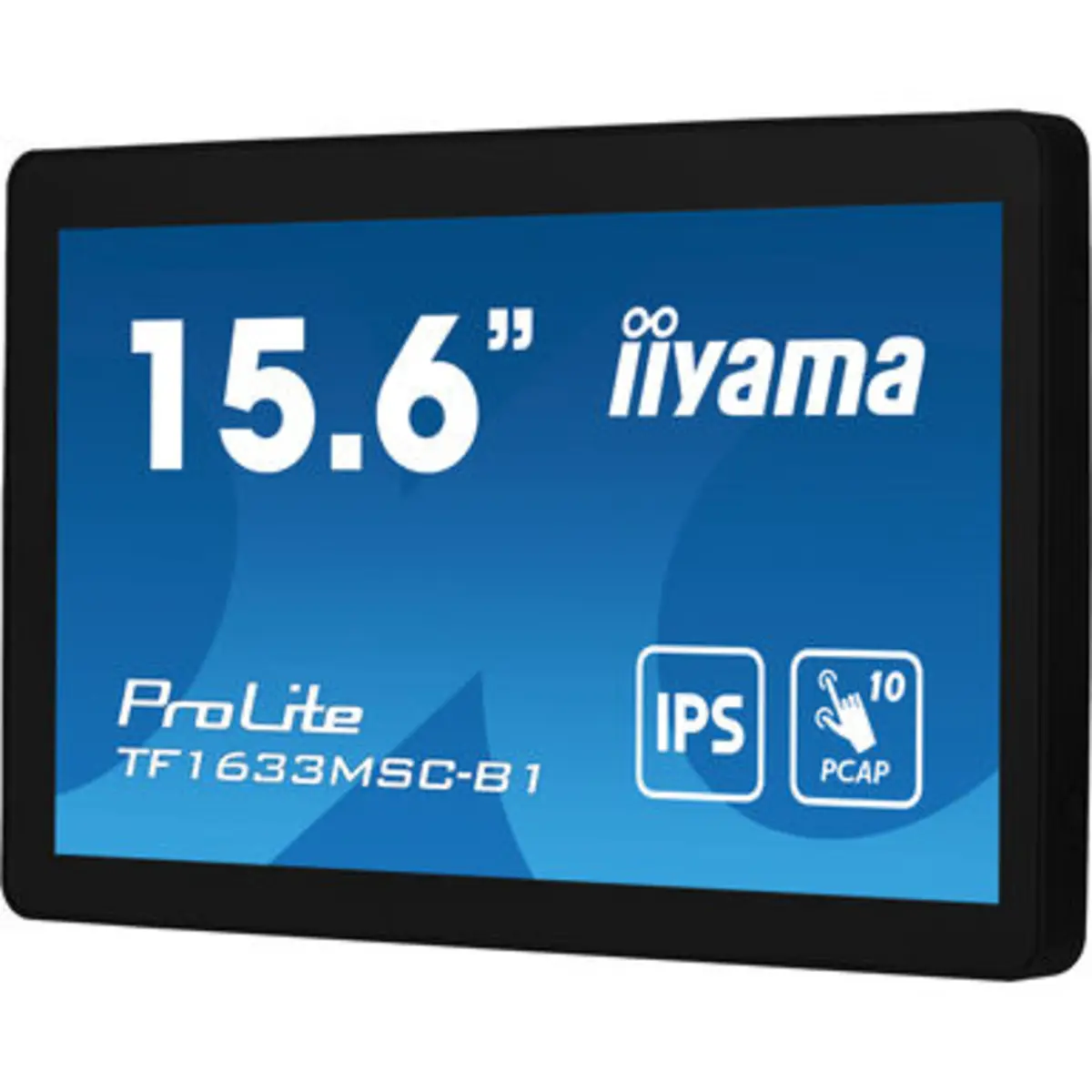 ProLite TF1633MSC-B1 LED-Monitor 39,5cm 15,6" offener Rahmen Touchscreen 1920x1080 FHD 60 Hz IPS 450 cd/m² 1000:1 5 ms HDMI DisplayPort Lautsprecher Schwarz matte Oberfläche