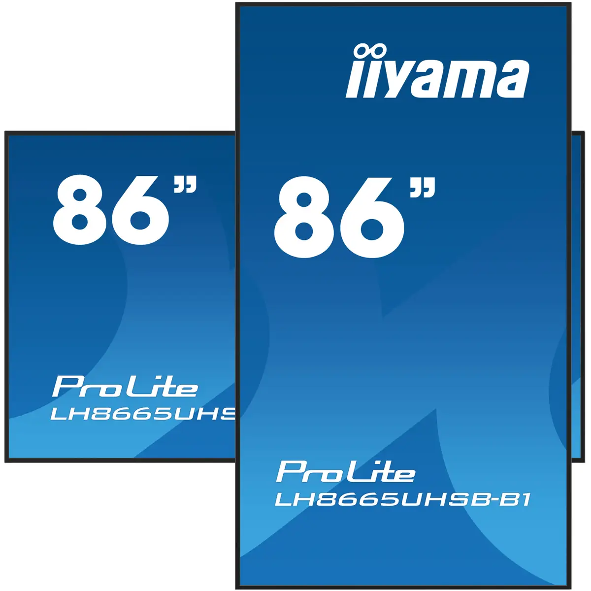 ProLite LH8665UHSB-B1 218 cm 86" LCD-Display mit LED-Hintergrundbeleuchtung Digital Signage Android 4K UHD (2160p) 3840x2160 16:9 1200:1 800 cd/m² 8 ms Schwarz