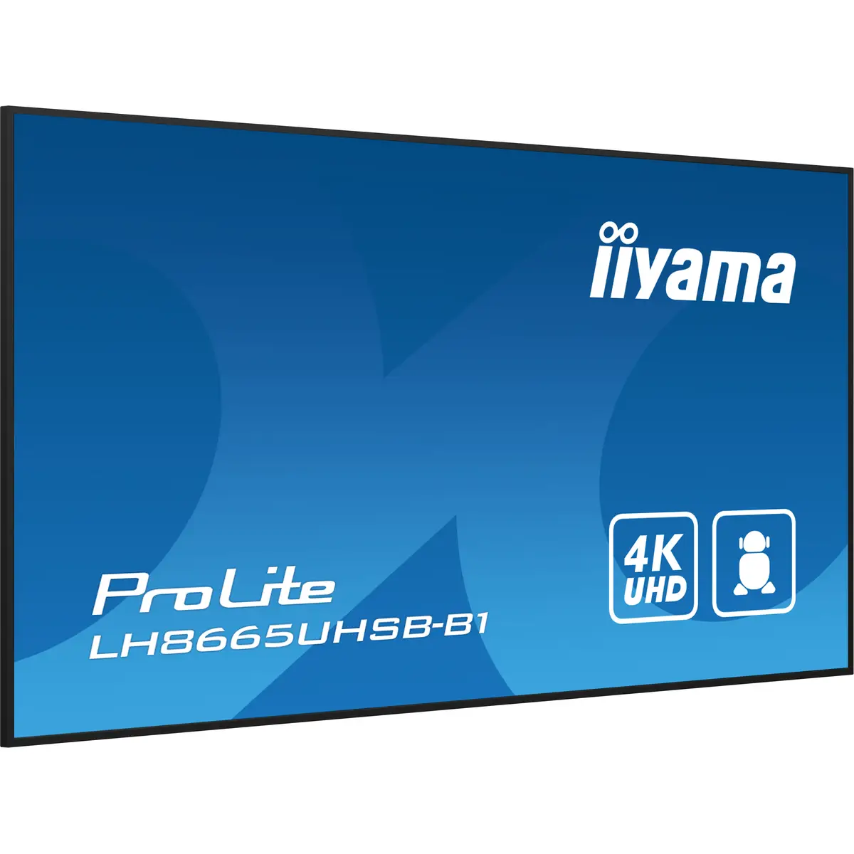 ProLite LH8665UHSB-B1 218 cm 86" LCD-Display mit LED-Hintergrundbeleuchtung Digital Signage Android 4K UHD (2160p) 3840x2160 16:9 1200:1 800 cd/m² 8 ms Schwarz