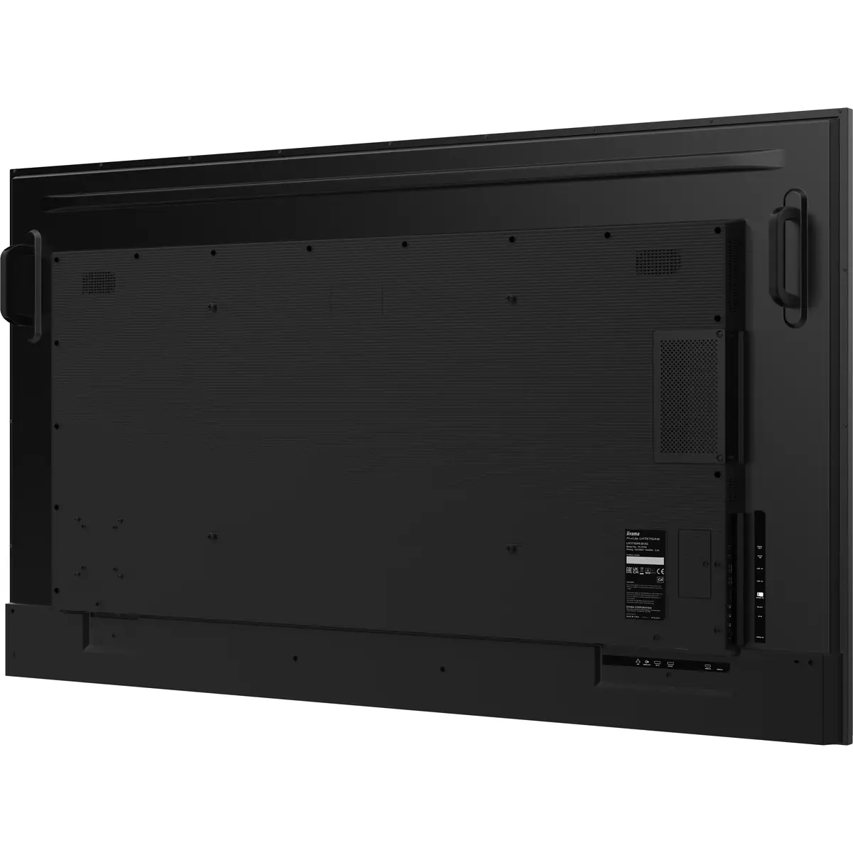 LH7565UHSB-B1 Signage-Display Kiosk-Design 189,2 cm 74.5" LED WLAN 4K Ultra HD 3840x2160 IPS 16:9 800 cd/m² 1200:1 HDMI x2 DisplayPort RS-232c RJ45 Mini jack HDCP USBx2 Schwarz Eingebauter Prozessor Andr