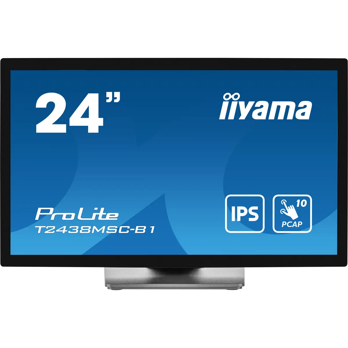 ProLite T2438MSC-B1 LED-Monitor 60,5 cm 23,8" Touchscreen 1920x1080 FHD IPS 600 cd/m² 1000:1 5 ms HDMI DisplayPort Lautsprecher mattschwarz
