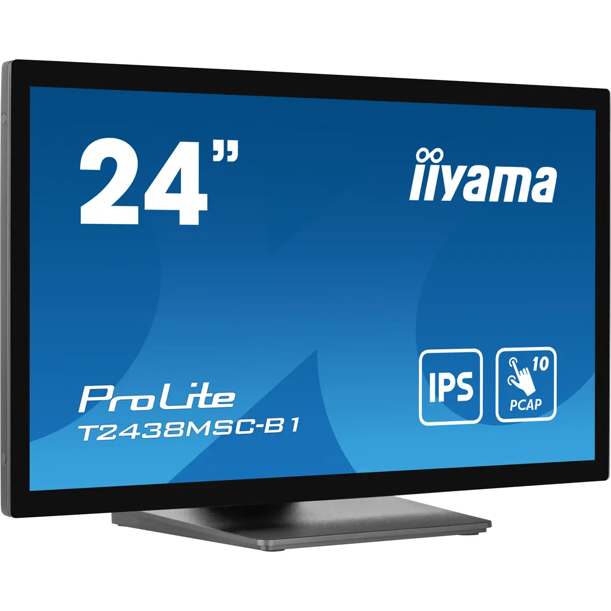 ProLite T2438MSC-B1 LED-Monitor 60,5 cm 23,8" Touchscreen 1920x1080 FHD IPS 600 cd/m² 1000:1 5 ms HDMI DisplayPort Lautsprecher mattschwarz