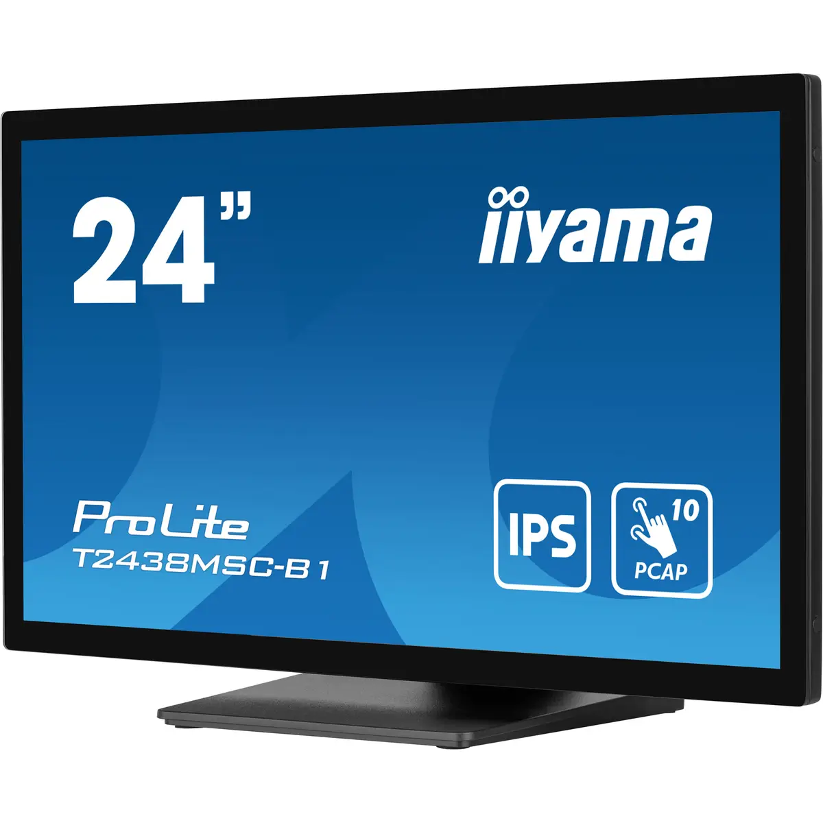 ProLite T2438MSC-B1 LED-Monitor 60,5 cm 23,8" Touchscreen 1920x1080 FHD IPS 600 cd/m² 1000:1 5 ms HDMI DisplayPort Lautsprecher mattschwarz