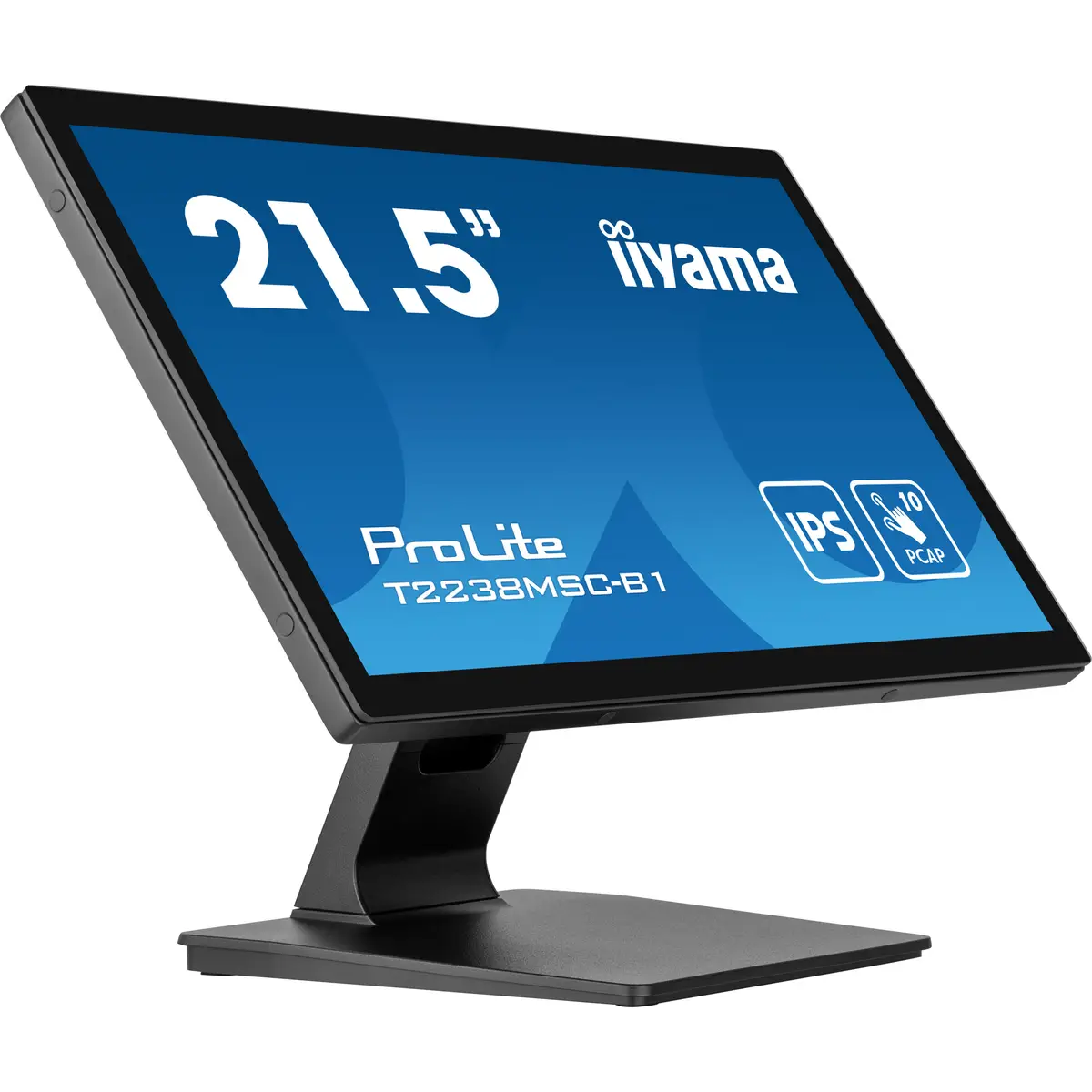 ProLite T2238MSC-B1 LED-Monitor 54,5 cm 21,5" Touchscreen 1920x1080 FHD IPS 600 cd/m² 1000:1 5 ms HDMI DisplayPort Lautsprecher mattschwarz
