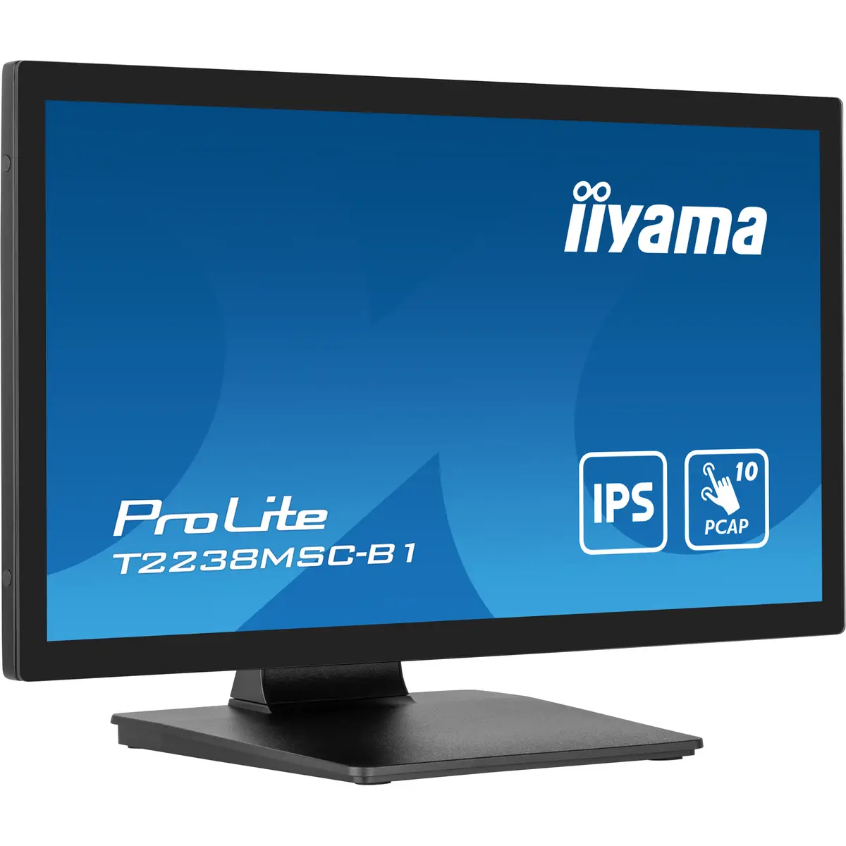 ProLite T2238MSC-B1 LED-Monitor 54,5 cm 21,5" Touchscreen 1920x1080 FHD IPS 600 cd/m² 1000:1 5 ms HDMI DisplayPort Lautsprecher mattschwarz