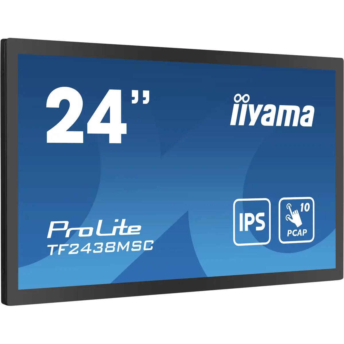 ProLite TF2438MSC-B1 LED-Monitor 60,5cm 23,8" offener Rahmen Touchscreen 1920x1080 FHD IPS 600 cd/m² 1000:1 5 ms HDMI DisplayPort Lautsprecher Schwarz Matte