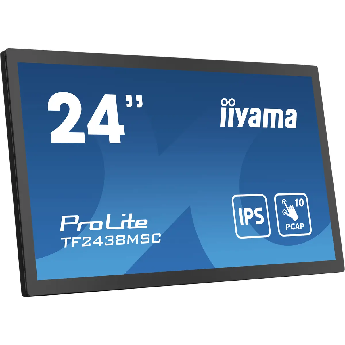 ProLite TF2438MSC-B1 LED-Monitor 60,5cm 23,8" offener Rahmen Touchscreen 1920x1080 FHD IPS 600 cd/m² 1000:1 5 ms HDMI DisplayPort Lautsprecher Schwarz Matte