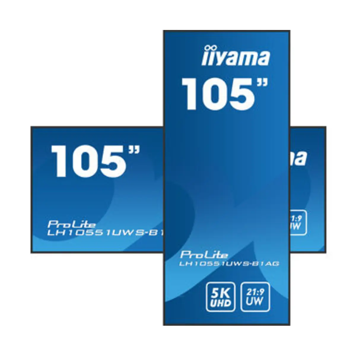 ProLite LH10551UWS-B1AG 265,9 cm 104,7"LCD-Display mit LED-Hintergrundbeleuchtung Digital Signage 5K UHD (2160p) 5120x2160 21:9 1200:1 500 cd/m² 8 ms Schwarz