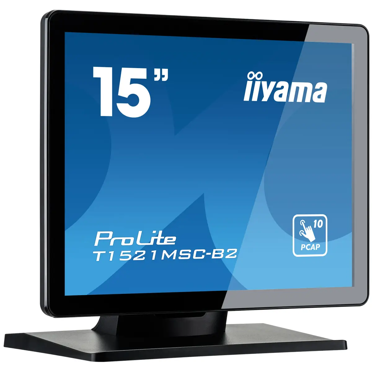 ProLite T1521MSC-B2 LED-Monitor 38 cm 15" Touchscreen 1024x768 TN 370 cd/m² 800:1 8 ms HDMI VGA Lautsprecher mattschwarz