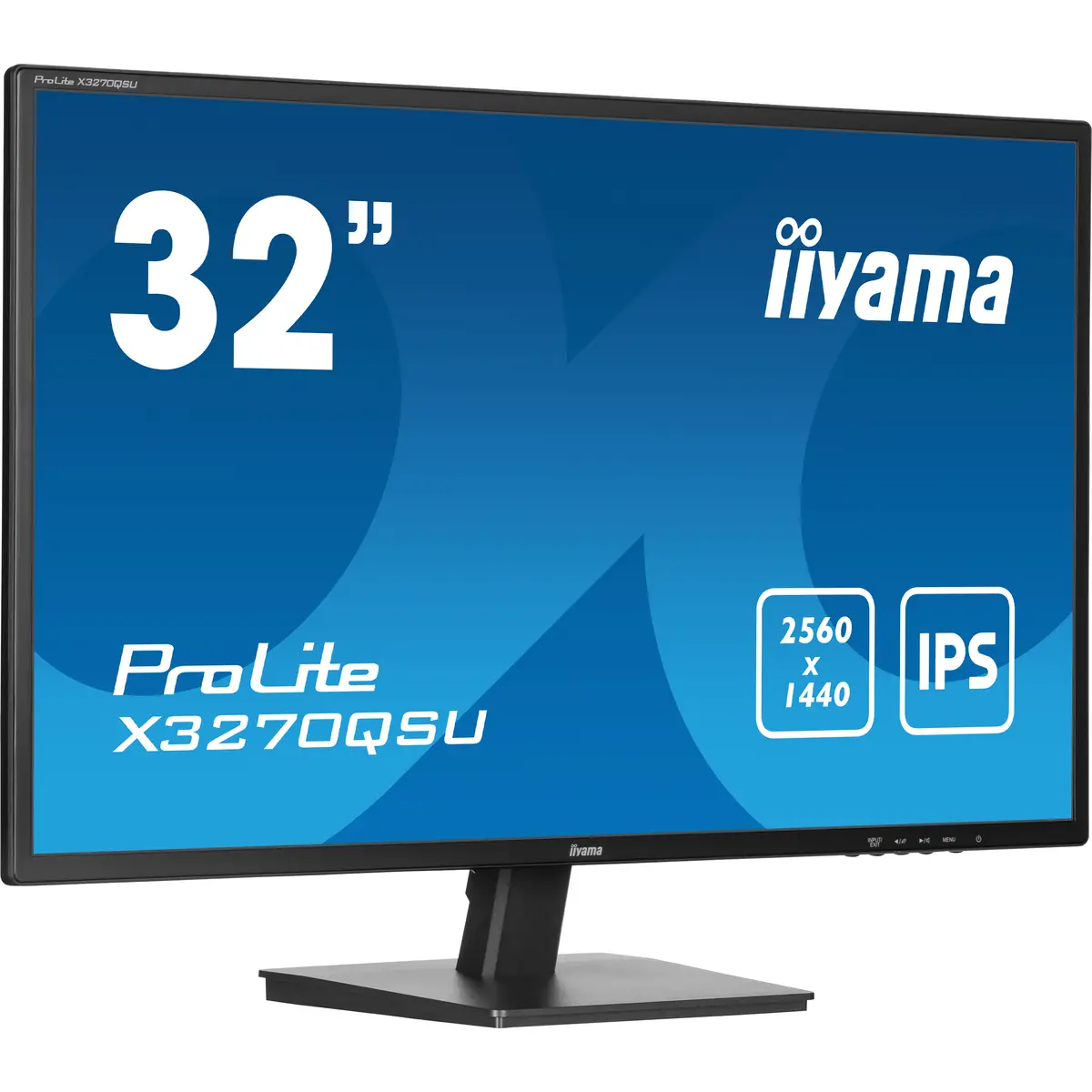 ProLite X3270QSU-B1 LED-Monitor 80 cm 31,5" 2560x1440 WQHD 100 Hz IPS 250 cd/m² 1200:1 3 ms 2xHDMI DisplayPort Lautsprecher mattschwarz
