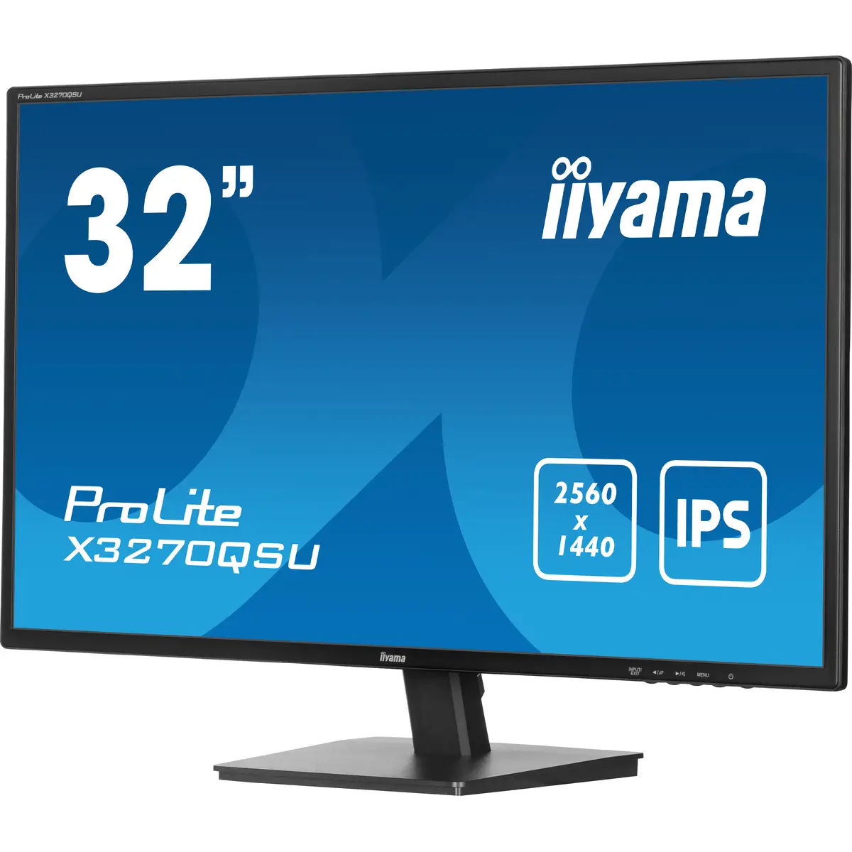 ProLite X3270QSU-B1 LED-Monitor 80 cm 31,5" 2560x1440 WQHD 100 Hz IPS 250 cd/m² 1200:1 3 ms 2xHDMI DisplayPort Lautsprecher mattschwarz