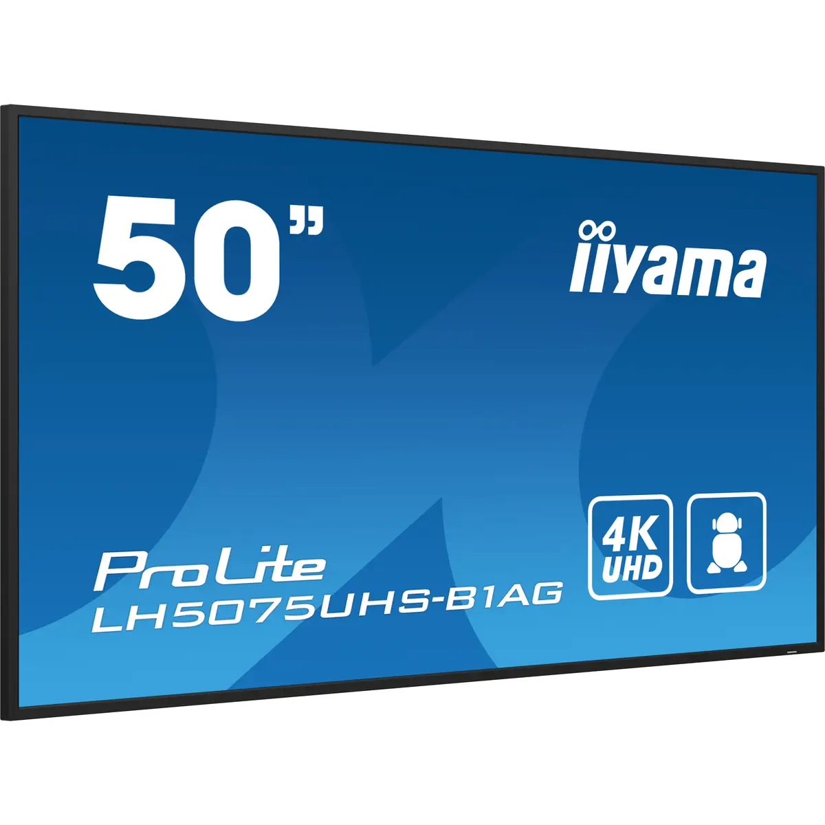ProLite LH5075UHS-B1AG 125,7 cm 49,5" LCD-Display mit LED-Hintergrundbeleuchtung Digital Signage mit integrierter Media Player SDM Slot PC Android 4K UHD (2160p) 3840x2160 16:9 5000:1 500 cd/m² 9.5 ms ma