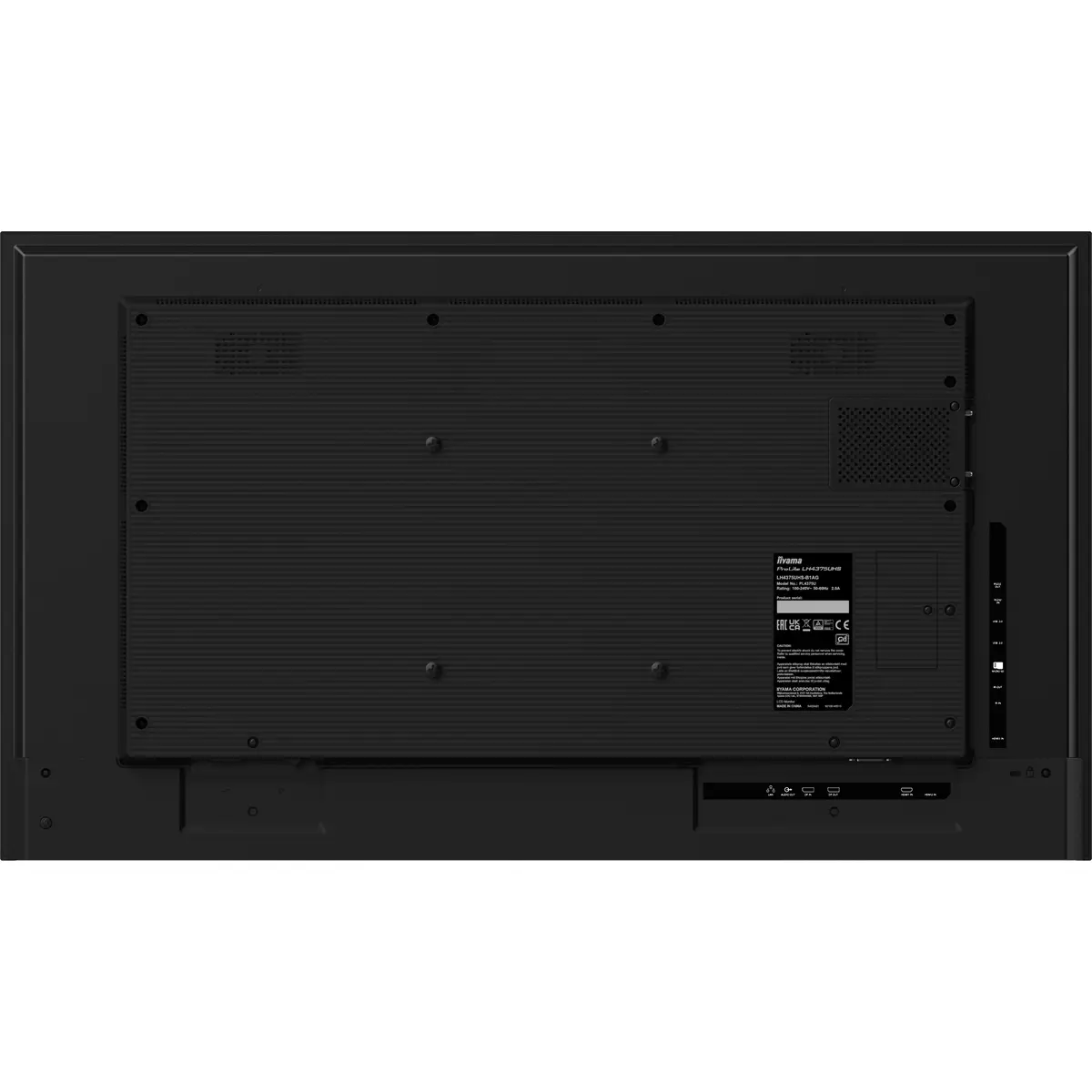 ProLite LH5075UHS-B1AG 125,7 cm 49,5" LCD-Display mit LED-Hintergrundbeleuchtung Digital Signage mit integrierter Media Player SDM Slot PC Android 4K UHD (2160p) 3840x2160 16:9 5000:1 500 cd/m² 9.5 ms ma