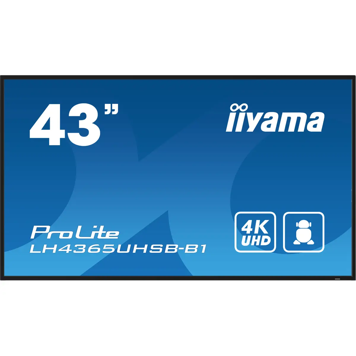 ProLite LH4365UHSB-B1 108 cm 42.5" LCD-Display mit LED-Hintergrundbeleuchtung Digital Signage Android 4K UHD (2160p) 3840x2160 16:9 1200:1 800 cd/m² 8 ms Schwarz