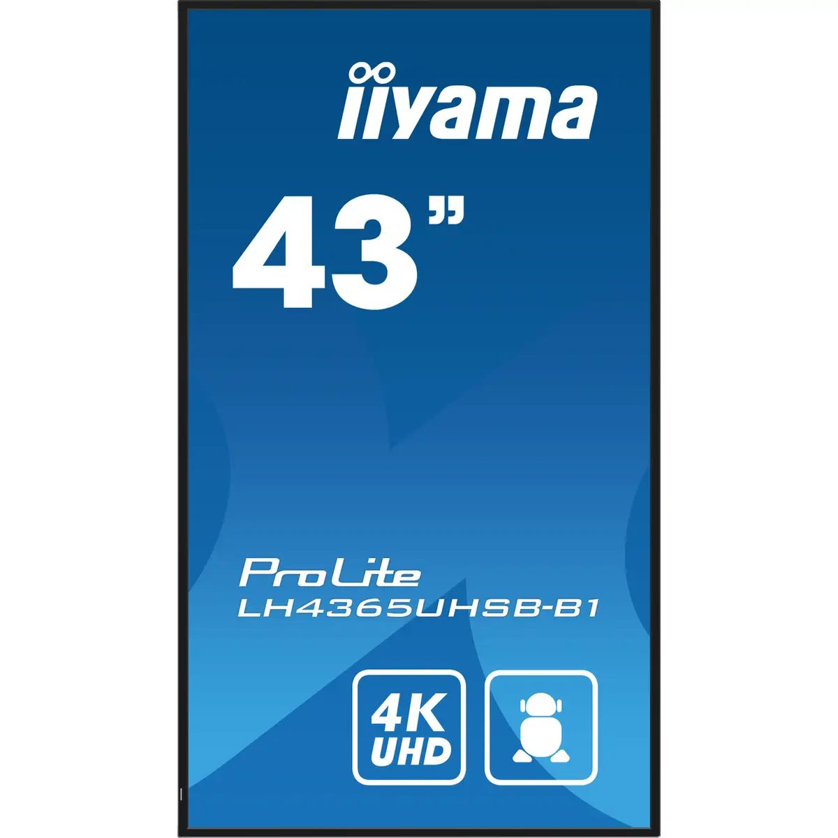 ProLite LH4365UHSB-B1 108 cm 42.5" LCD-Display mit LED-Hintergrundbeleuchtung Digital Signage Android 4K UHD (2160p) 3840x2160 16:9 1200:1 800 cd/m² 8 ms Schwarz
