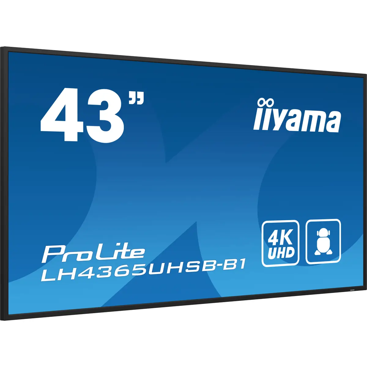 ProLite LH4365UHSB-B1 108 cm 42.5" LCD-Display mit LED-Hintergrundbeleuchtung Digital Signage Android 4K UHD (2160p) 3840x2160 16:9 1200:1 800 cd/m² 8 ms Schwarz
