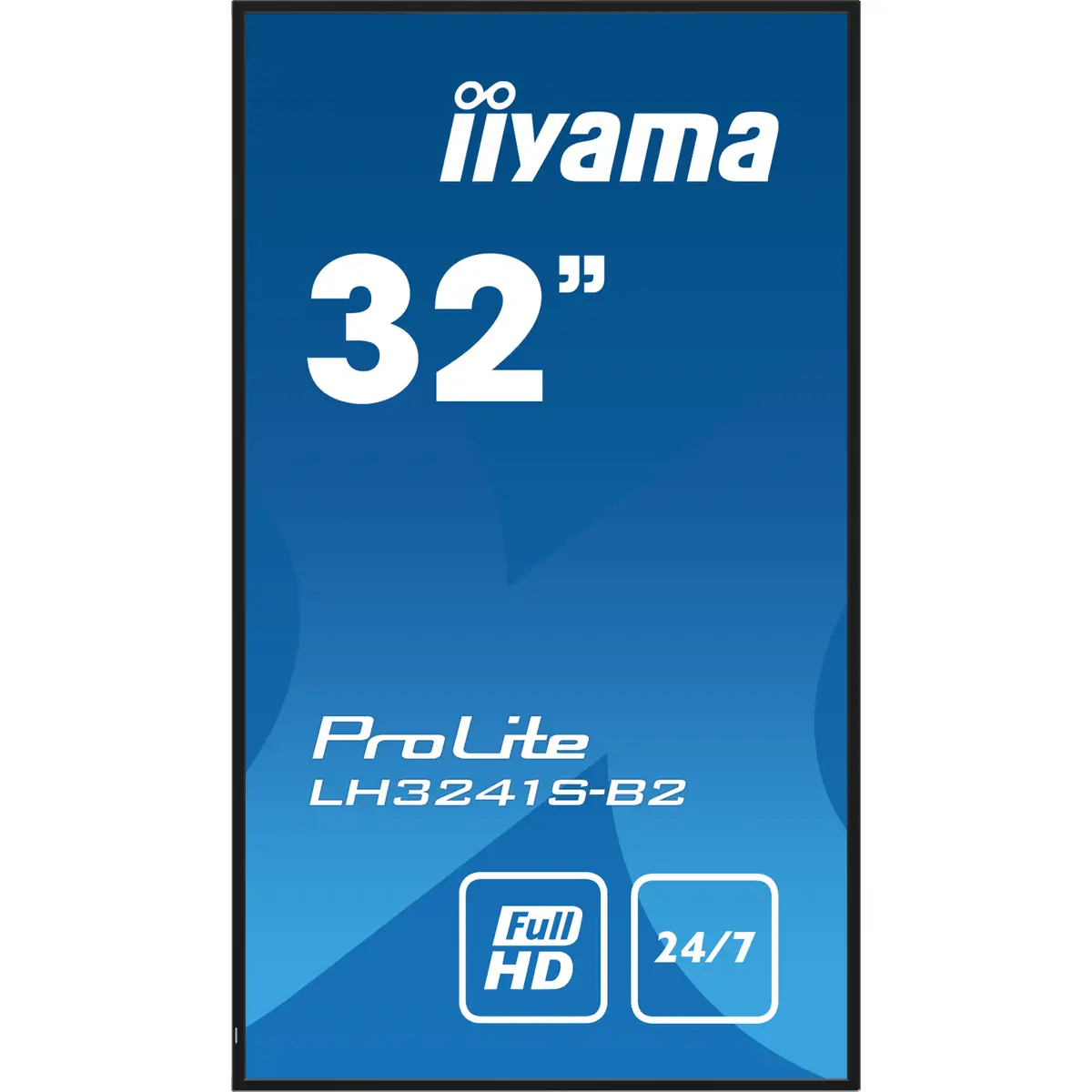 LH3241S-B2 Signage-Display Kiosk-Design 80 cm 31,5" LED FHD 1920x1080 IPS 16:9 350 cd/m² 1200:1 Schwarz 24/7 VGAx1 HDMIx3 Mini Jackx1 RS-232cx1 RJ45 (LAN)x1 IR x1 HDCP 39W 725.5x422x54mm 5.1kg