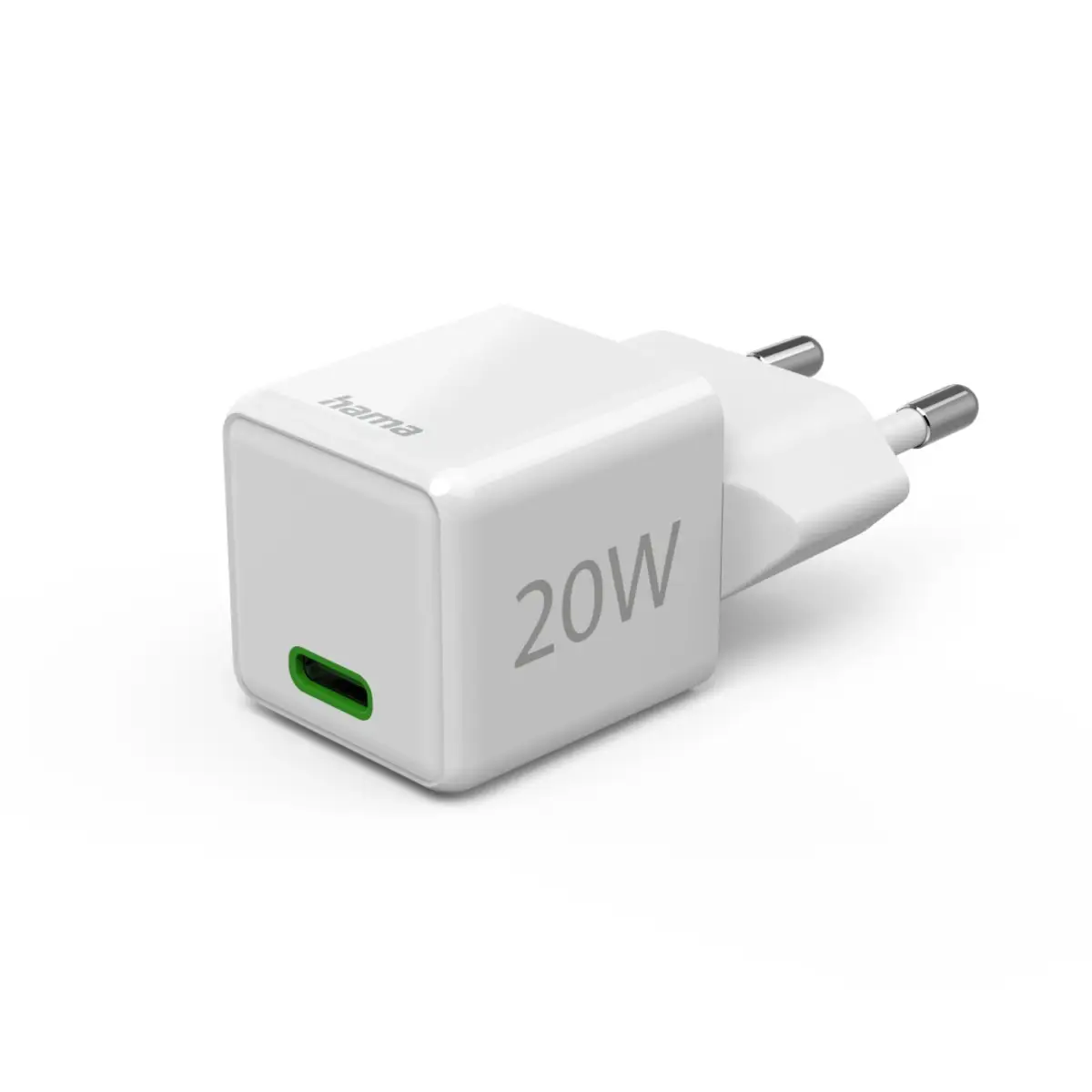 Schnellladegerät USB-C PD/Qualcomm Super-Mini-Charger 20W Weiß