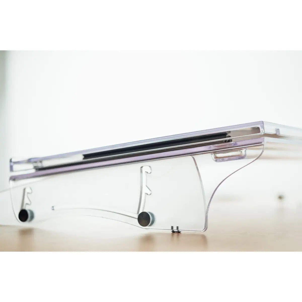 FlexDesk 640 Document Holder/Writing Slope, Kunststoff, Gummi, Stahl, 110 - 180 mm, Hellgrau, Transparent, 515 mm, 380 mm, 110 mm