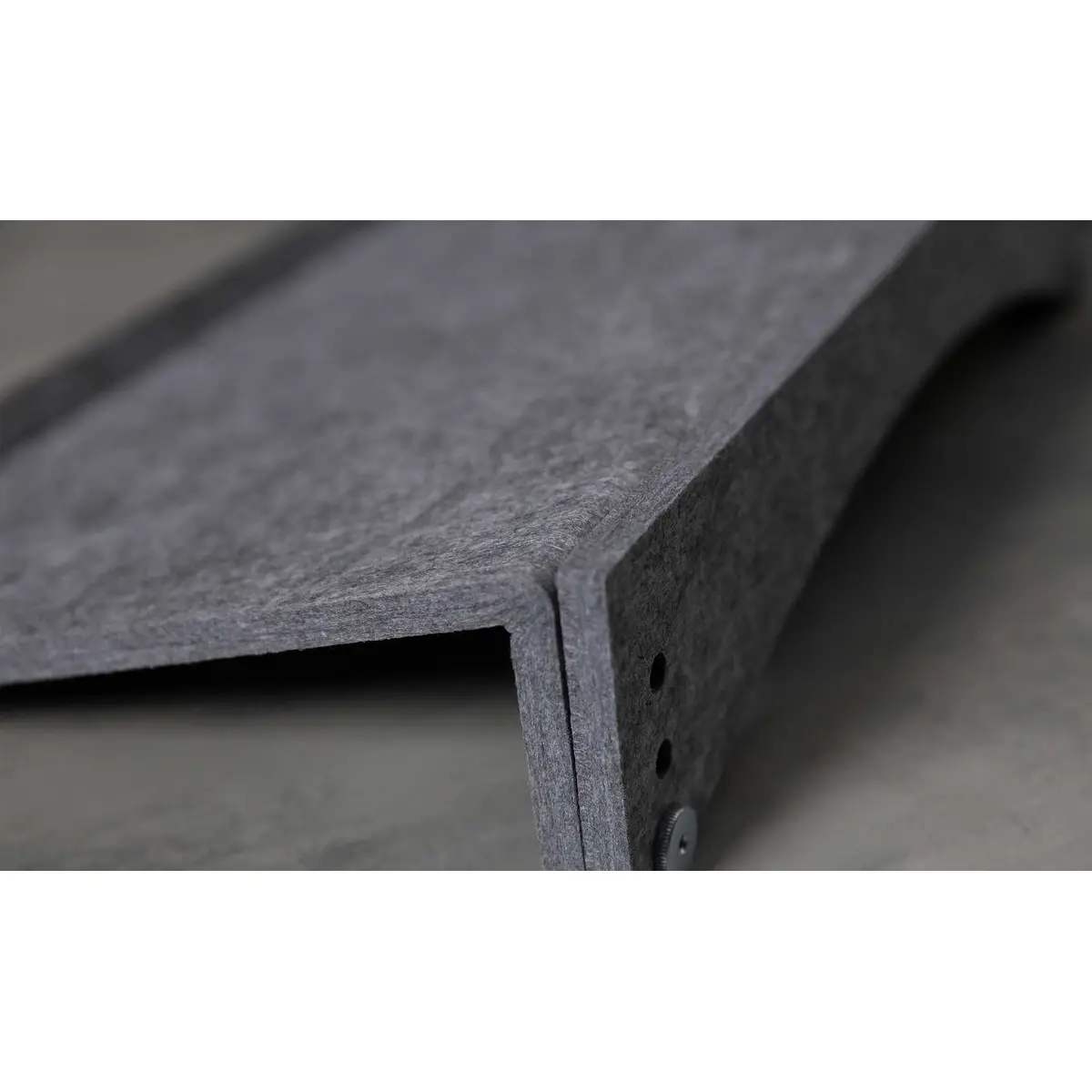 FlexDoc Circular, PET-Filz, Recycelbarer Kunststoff, Stahl, 80 - 120 mm, Grau, 1 Stück(e), 385 mm, 260 mm