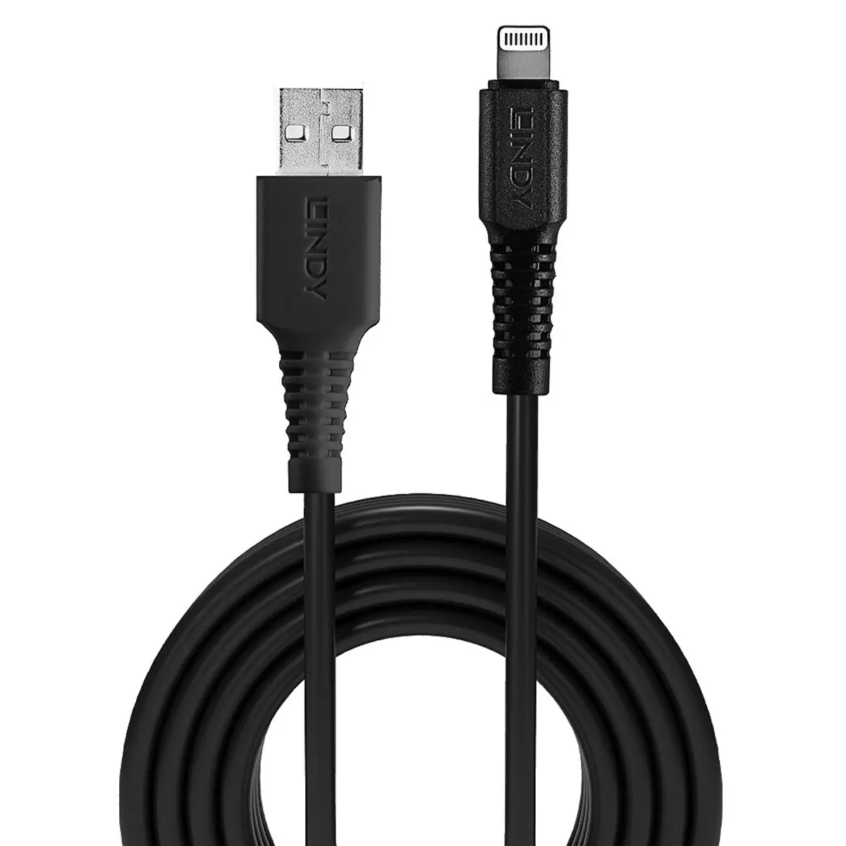 Lightning-Kabel Lightning/USB-A Stecker/Stecker Schwarz 3m
