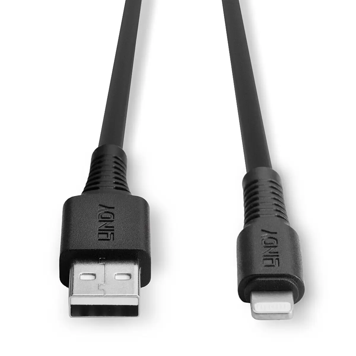 Lightning-Kabel Lightning/USB-A Stecker/Stecker Schwarz 3m