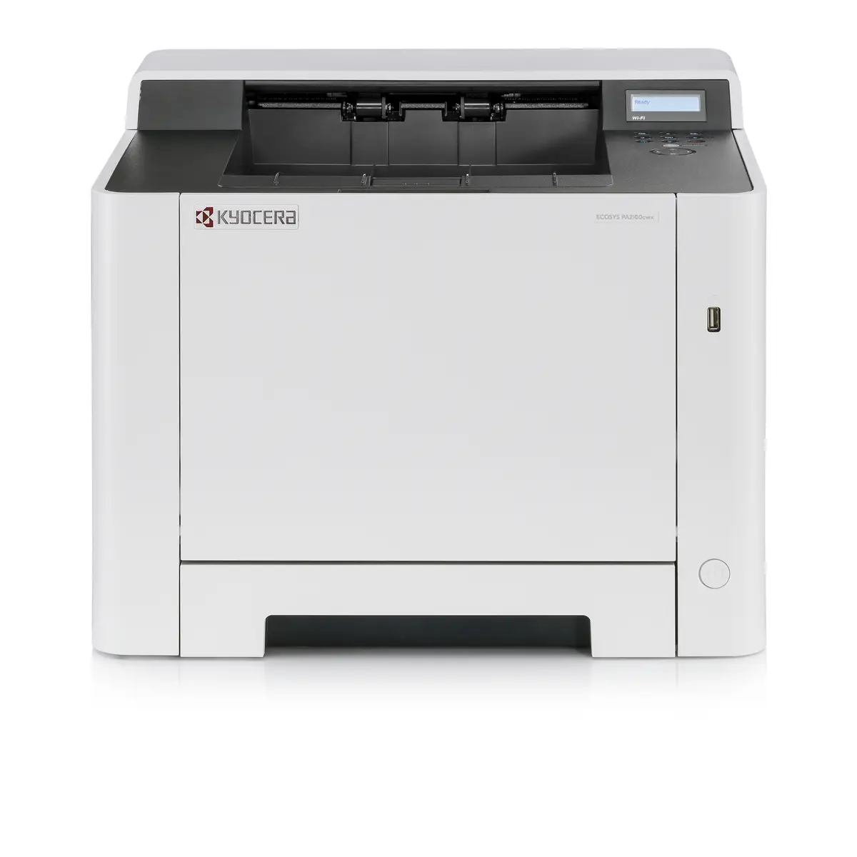 ECOSYS PA2100cwx Drucker Farbe Duplex Laser A4/Legal 9600 x 600 dpi bis zu 21 Seiten/Min. (einfarbig) bis zu 21 Seiten/Min. (Farbe) Kapazität: 300 Blätter USB 2.0 Gigabit LAN USB-Host Wi-Fi mit 3 Jahre