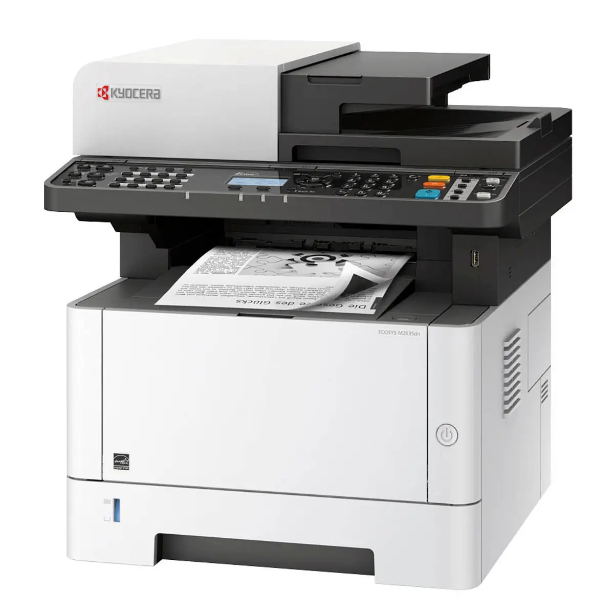 ECOSYS M2635dn Multifunktionsdrucker s/w Laser A4 (210 x 297 mm) Legal (216 x 356 mm) (Original) A4/Legal (Medien) bis zu 35 Seiten/Min. (Drucken) 350 Blatt 33.6 Kbps USB 2.0 Gigabit LAN USB-Host mit 3