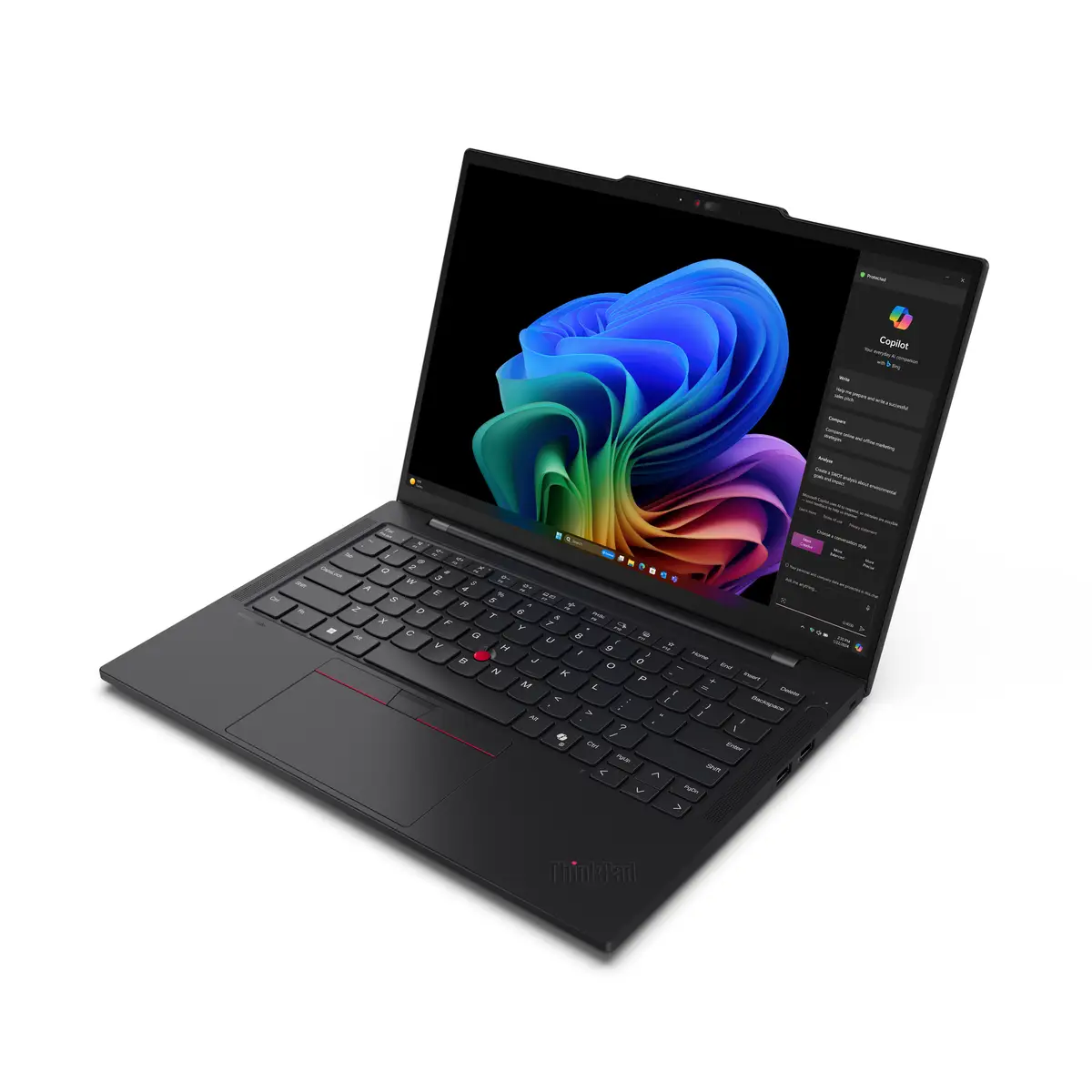 ThinkPad T14s Qualcomm Snapdragon X1E-78-100 Laptop 35,6 cm (14") WUXGA 32 GB LPDDR5x-SDRAM 1 TB SSD Wi-Fi 7 (802.11be) Windows 11 Pro Schwarz