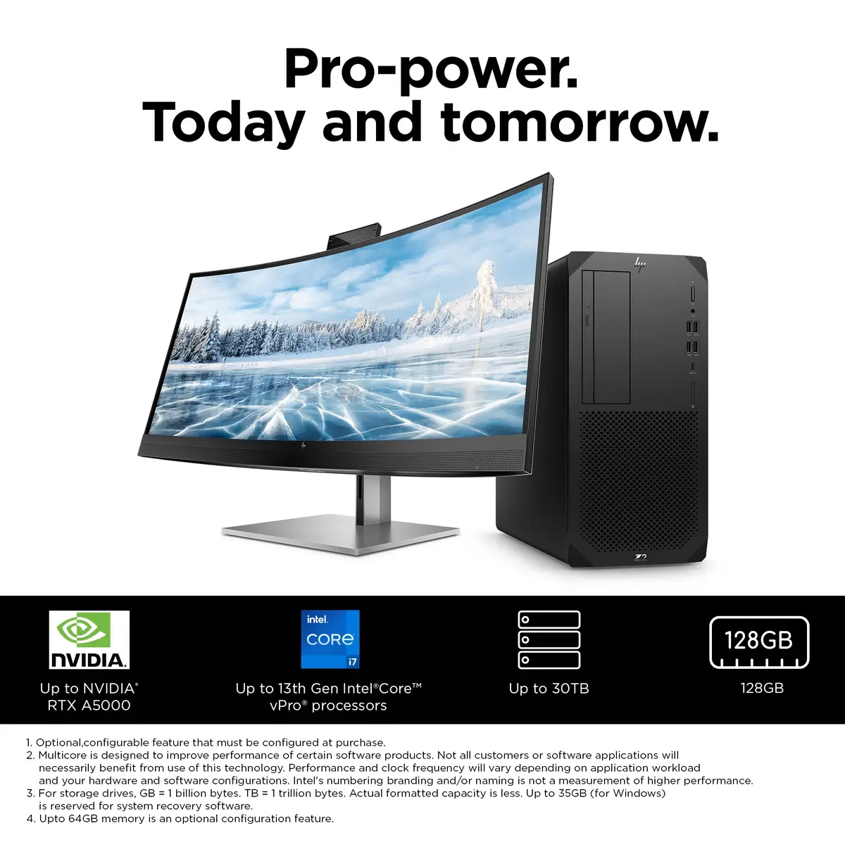 HP Z2 G9 TWR i9-14900K 32GB 1000GB NVIDA RTX W11P