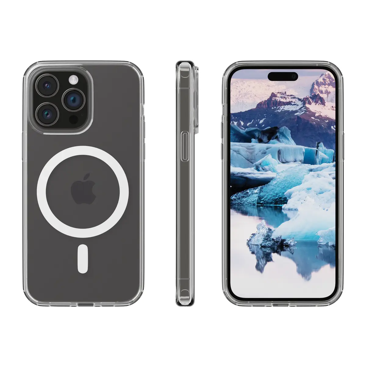 Iceland Pro Case mit MagSafe für iPhone 15 Pro, transparent