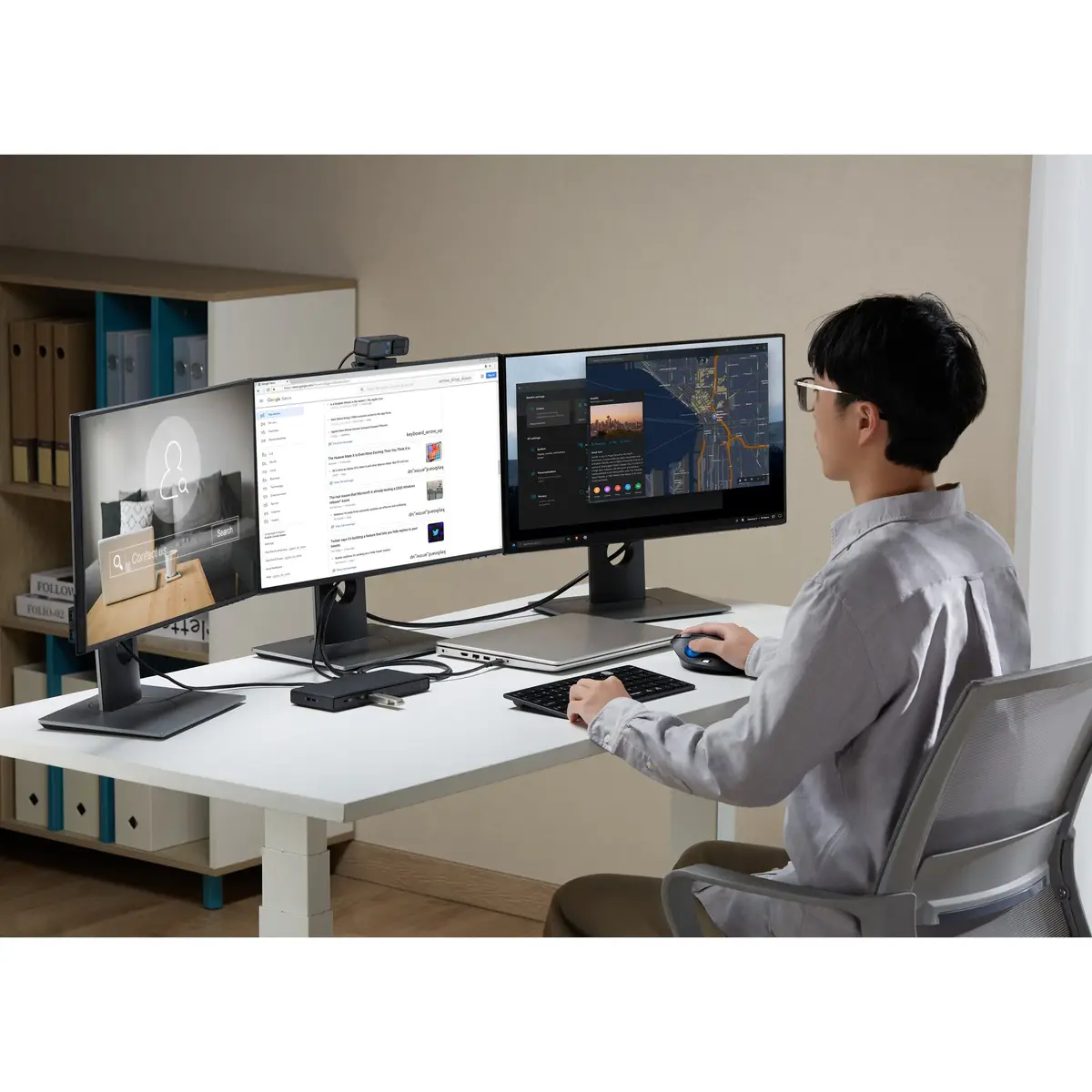 SD4842P Dockingstation USB-C/USB4/Thunderbolt 3/Thunderbolt 4 2 x HDMI DP 1GbE