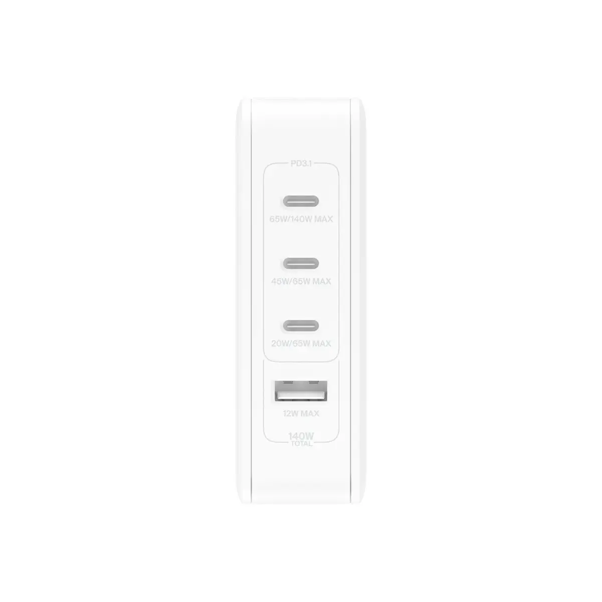 BoostCharge Pro Netzteil GaN-Technologie 140 Watt Fast Charge Power Delivery 3.1 4 Ausgabeanschlussstellen (USB, 3xUSB-C) weiß
