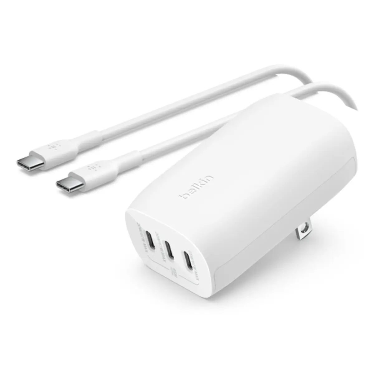 BoostCharge Netzteil PPS Technology 67 Watt 3.25 A Fast Charge PD 3.0 Power Delivery 3.1- 3 Ausgabeanschlussstellen (24 pin USB-C) weiß